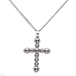 Stainless Steel Cross Mens Necklace. Length 24 in. Total Item weight 