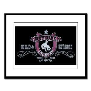  Large Framed Print Cowgirl Country Wild and Untamed 