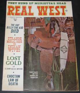 Real West Magazine March 1964 Billy the Kid  