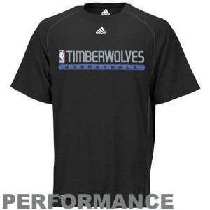  adidas Minnesota Timberwolves Black ClimaLITE Performance 