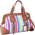 Koret Handbags Striped/Tooled Double Handle EW Satchel Sale $49.99 