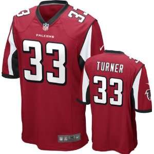 Michael Turner Jersey Home Red Game Replica #33 Nike Atlanta Falcons 
