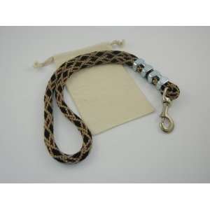  Leashinabag 5/8 inch Rope Tan Black Diamond Dog Traffic 