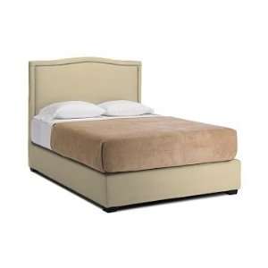 Williams Sonoma Home Sutton Bed, King, Faux Suede, Champagne  