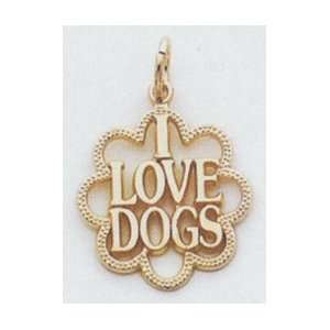  I Love Dogs Charm   C1841 Jewelry