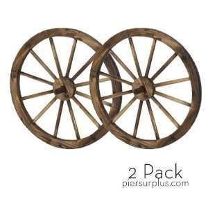  24 Wooden Wagon Wheels   Steel rimmed Wooden Wagon Wheels 