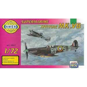  Smer 1/72 Spitfire Mk V Supermarine Aircraft Toys & Games
