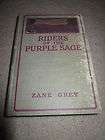 Vintage HC 1912 Riders of the Purple Sage by Zane Grey   1st Edition
