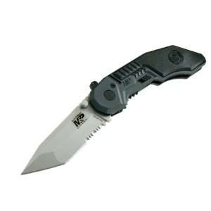 SW Military Police Tanto Stainless Steel Serrated Edge T6061 Aircraft 