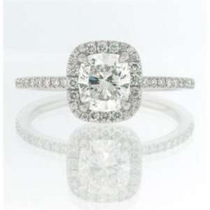  1.56ct Cushion Cut Diamond Engagement Anniversary Ring 