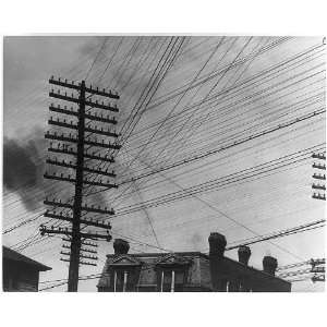  St Louis,MO,Missouri,c1900,Telephone poles,wires
