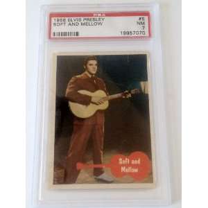  1956 Elvis Presley Card #5 Soft and Mellow PSA Graded 7 NM 