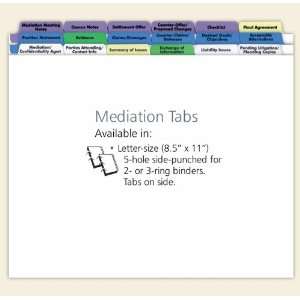  Mediation Index Tabs