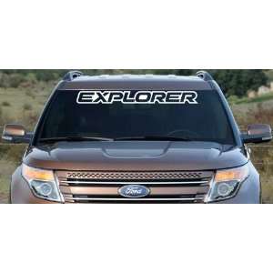 Ford Explorer Outline Windshield Vinyl Banner Wall Decal Sticker 40 x 