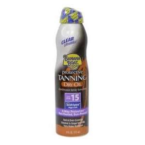 Banana Boat UltraMist Protective Tanning Dry Oil Clear Spray Sunscreen 