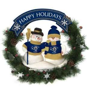 St Louis Rams Team Snowman Wreath