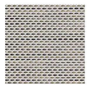  Chilewich Square Basketweave Placemat   Aluminum, Set of 