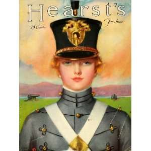  Cover Hearsts Penrhyn Stanlaws Girl Military WWI   Original Cover 