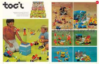 1970 Mattel Togl Building Toys Trade Ad  