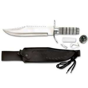  New Maxam Fixed Blade Survival Knife Rubber O Ring Handle 