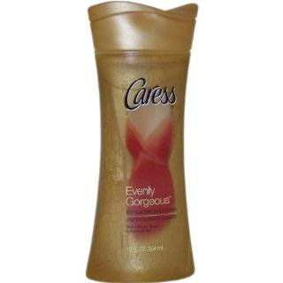 Caress Evenly Gorgeous Exfoliating Body Wash, 18 Ounce Bottle (Pack of 