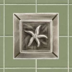   Wall Tile with Starfish Design   With 6 Tile Frame