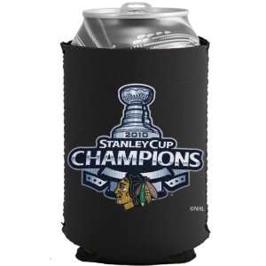   Cup Champions Black Collapsible Can Coolie 
