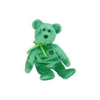   the Green Irish Teddy Bear   MWMT Ty Beanie Babies 