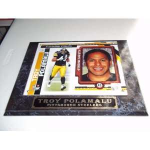  Pittsburgh Steelers Troy Polamalu Plaque 
