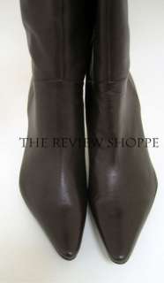   Reaction Go Go Puff Leather Knee Boots Oak Brown 10M WITH BOX  