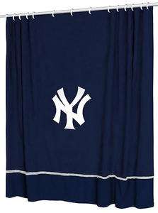 New York YANKEES Jersey Mesh Fabric Shower Curtain  