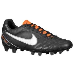 Nike Tiempo Flight FG   Mens   Soccer   Shoes   Black/Total Orange 