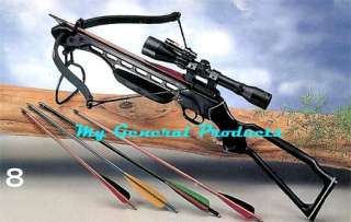150 lb Hunting Crossbow+extra 16 Arrows+ Laser+ Scope  
