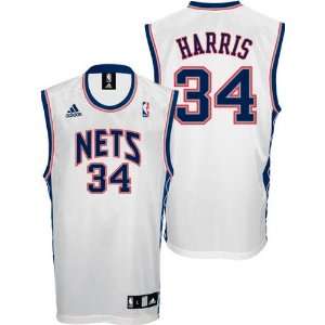  Devin Harris Jersey adidas White Replica #34 New Jersey 
