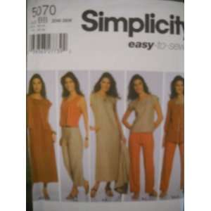  Simplicity easy to sew Womens Dress or Top, Pants, Jacket or Vest 