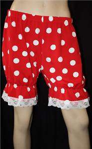RED WHITE POLKA DOT BLOOMERS FANCY DRESS MOUSE INSANITY  