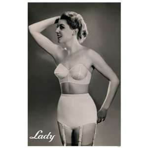  French Postcard 11, Lady in Underware Poster