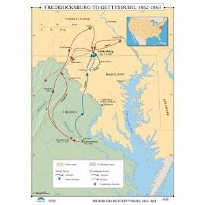   Map 30113 U.S. History Wall Maps   Gettysburg Campaign Office