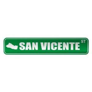   SAN VICENTE ST  STREET SIGN CITY EL SALVADOR