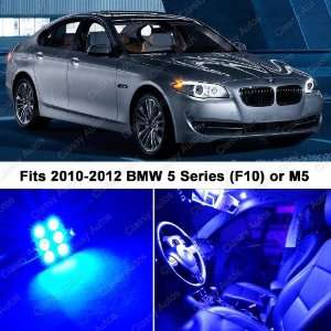 BMW 5 Series ULTRA BLUE LED Lights Interior Package Kit F10 (14 PIECES 