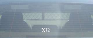 NEW Chi Omega   White Car Window Decal  