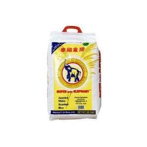 Super Lucky Elephant Jasmine Long Grain Fragrant Rice, 5 Pound