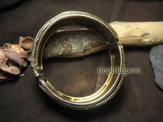   dance Gold tone ELEPHANT CUFF bangle bracelet Indian Jewelry  