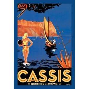  Framed Black poster printed on 20 x 30 stock. Cassis 