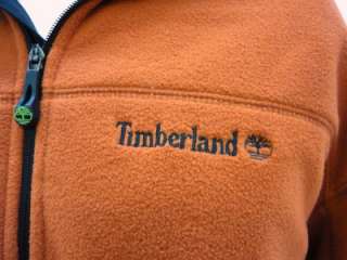 Timberland Cayenne Orange 1/4 zip fleece jacket sz 3XL  