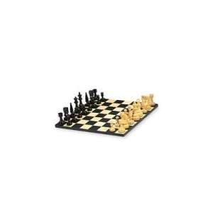  WorldWise Imports Russian Black, Wood Chess Set, Measuring 