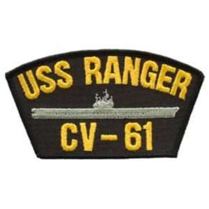 U.S. Navy USS Ranger CV 61 Patch 2 1/4 x 4 Patio, Lawn 