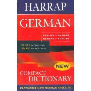  Harrap German English/English German Compact Dictionary 