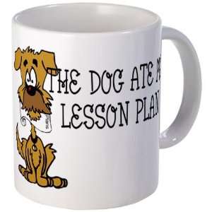  My Dog Ate My Lesson Plan Dog Mug by  Kitchen 