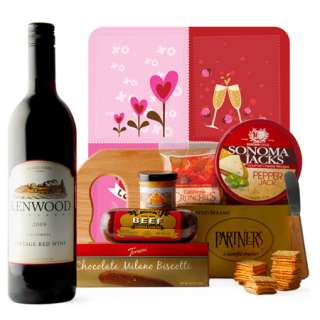For my Valentine   Gourmet Wine and Cheese Board 